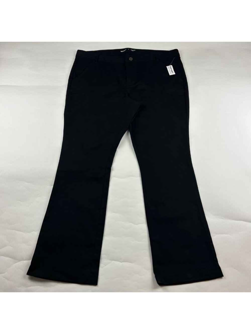 Old Navy Black Canvas Bootcut Chino Pant 18 New